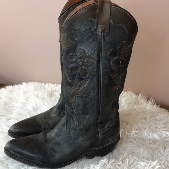Oak Tree Distressed Western Boot - Picture 6 of 13